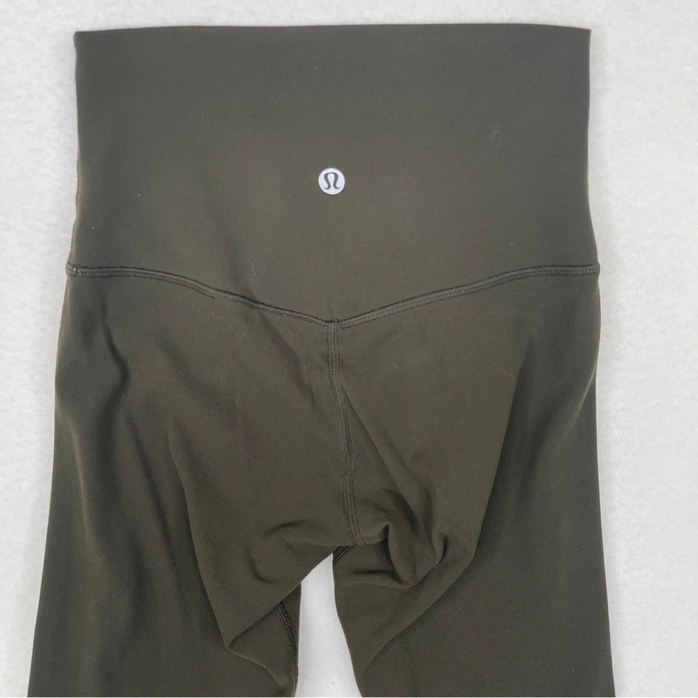 Lululemon Align Crop Pants 21 Dark Olive Size 2